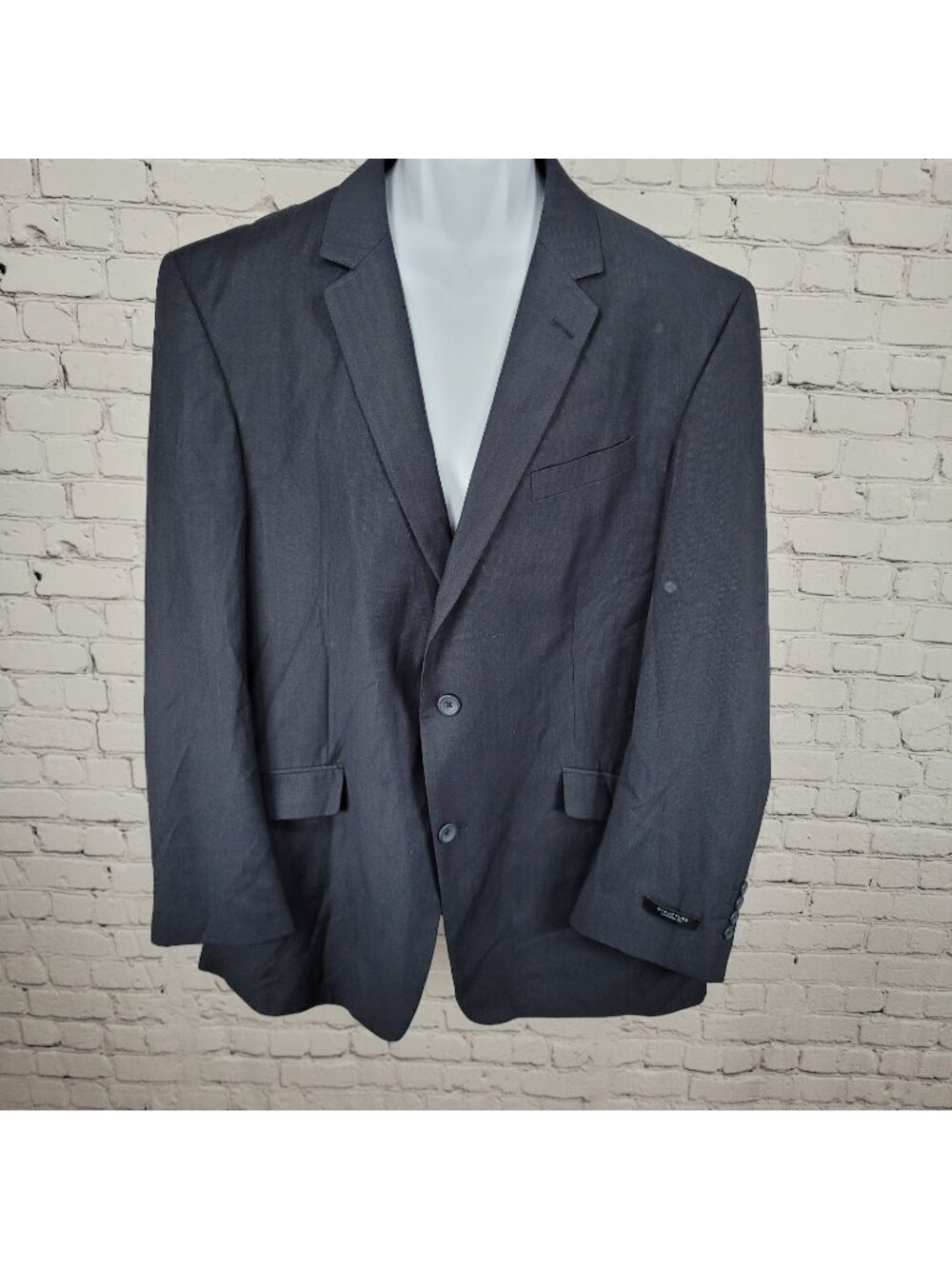 Structure Navy Modern Fit 2 Button Notch Vented Blazer Sport Coat Size 48R